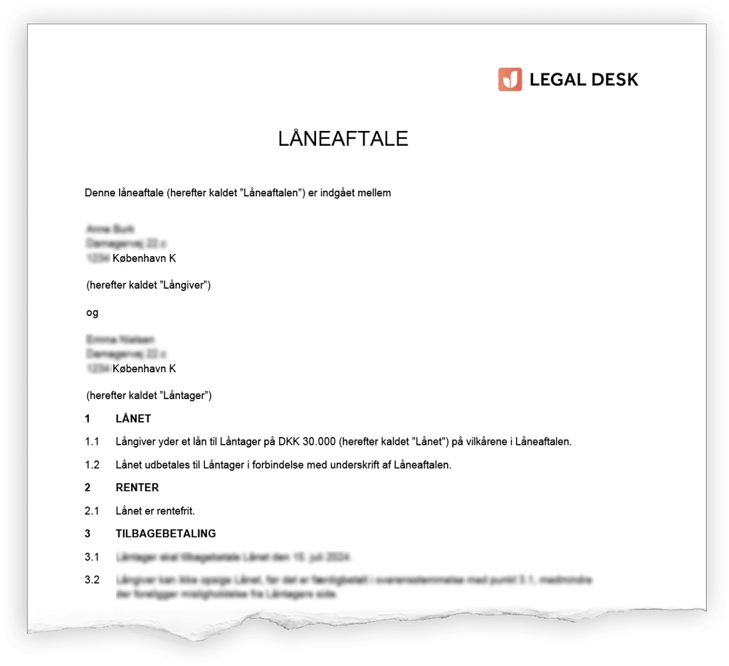 “Lånebevis”