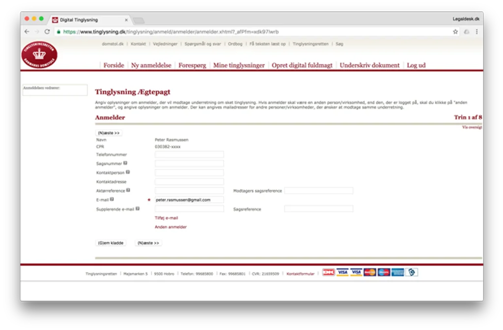 Vælg personbogen